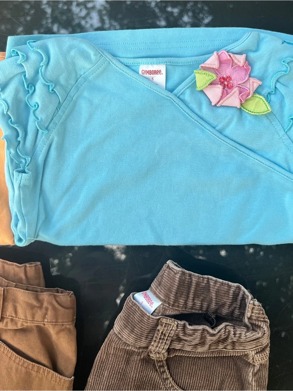 Vtg Y2K Gymboree Lot 4pc Freshly Picked Fiesta Del Sol Corduroy Cargo Pants 5T